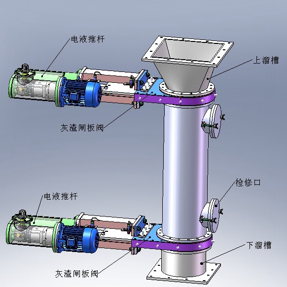 雙層卸灰閥結構圖 雙層卸灰閥結構圖